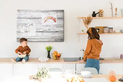 Printed Cork Memo Board with Painted Finish