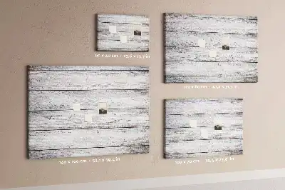 Printed Cork Memo Board with Painted Finish