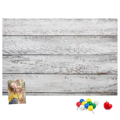 Printed Cork Memo Board with Painted Finish