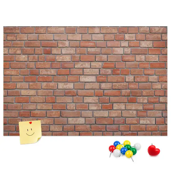 Brick wall decorative cork memo board