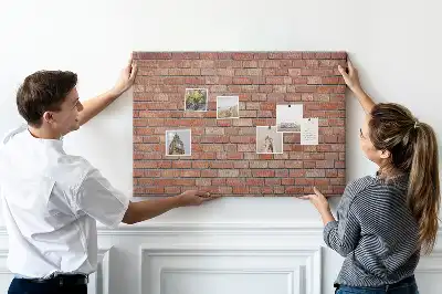 Brick wall decorative cork memo board