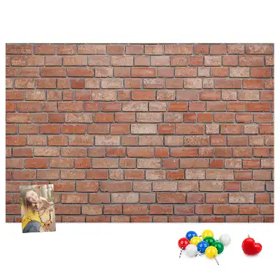 Brick wall decorative cork memo board