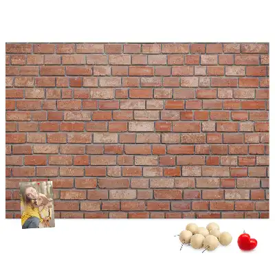 Brick wall decorative cork memo board