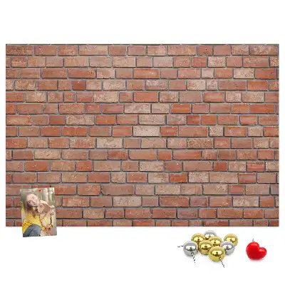 Brick wall decorative cork memo board