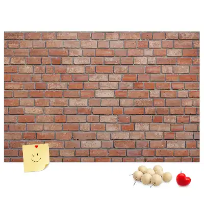 Brick wall decorative cork memo board