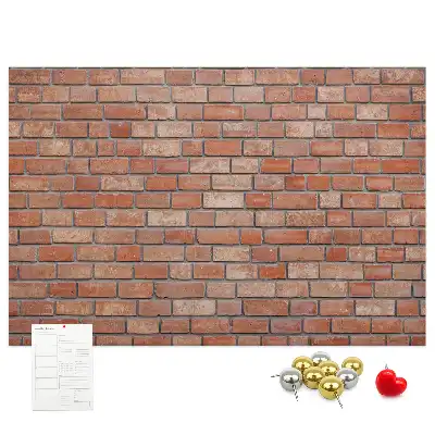Brick wall decorative cork memo board