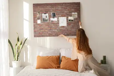 Brick wall decorative cork memo board