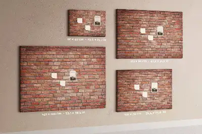 Brick wall decorative cork memo board