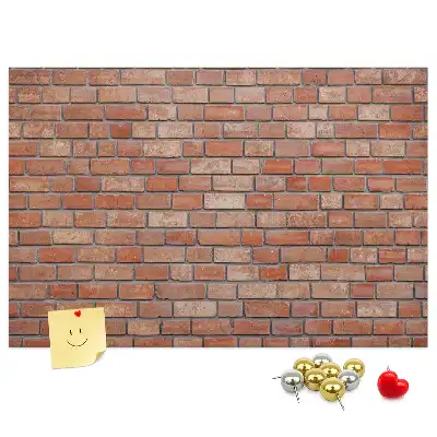 Brick wall decorative cork memo board