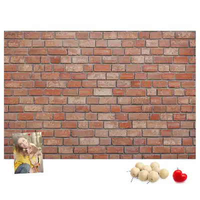 Brick wall decorative cork memo board