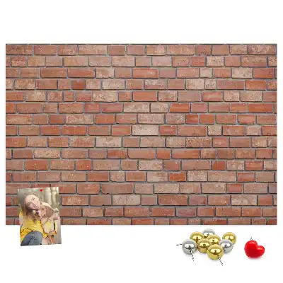 Brick wall decorative cork memo board