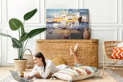 Sunset on the Beach Printed Cork Board