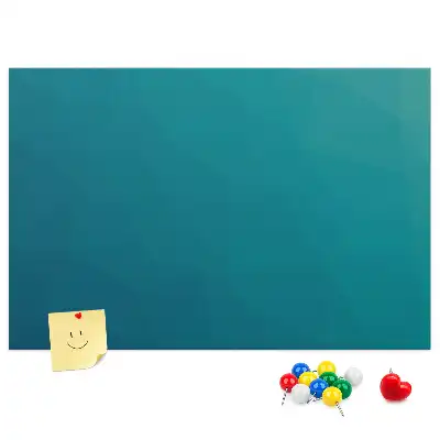 Marine abstraction printed cork memo board