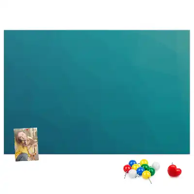 Marine abstraction printed cork memo board