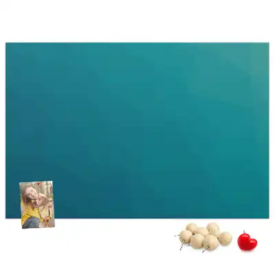 Marine abstraction printed cork memo board