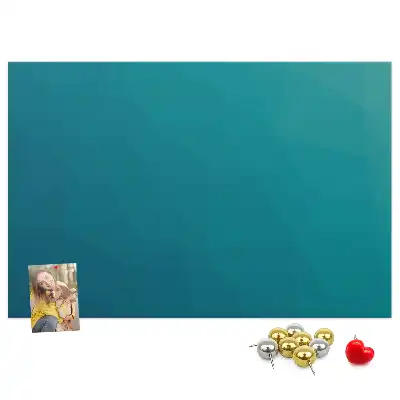 Marine abstraction printed cork memo board