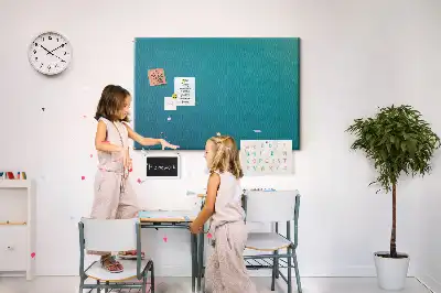 Marine abstraction printed cork memo board