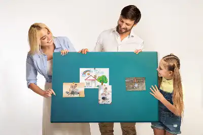 Marine abstraction printed cork memo board