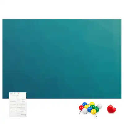 Marine abstraction printed cork memo board