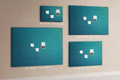 Marine abstraction printed cork memo board
