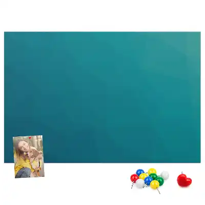 Marine abstraction printed cork memo board