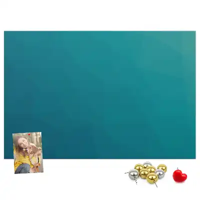 Marine abstraction printed cork memo board
