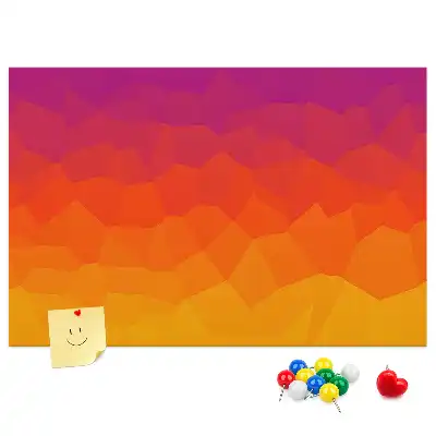 Sunrise cork memo board