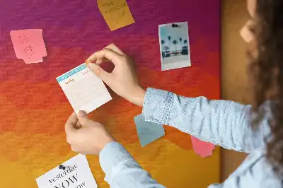 Sunrise cork memo board