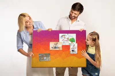 Sunrise cork memo board