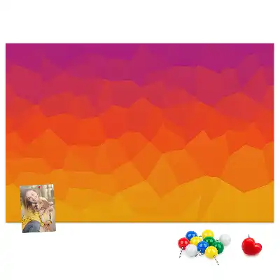 Sunrise cork memo board