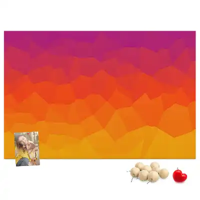 Sunrise cork memo board