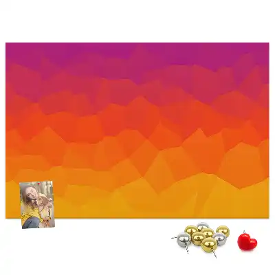 Sunrise cork memo board