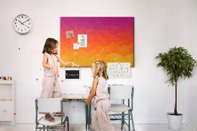 Sunrise cork memo board