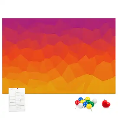 Sunrise cork memo board