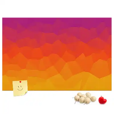 Sunrise cork memo board