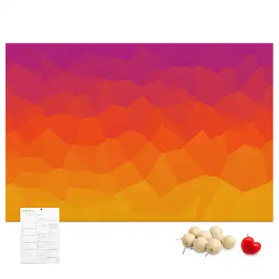 Sunrise cork memo board