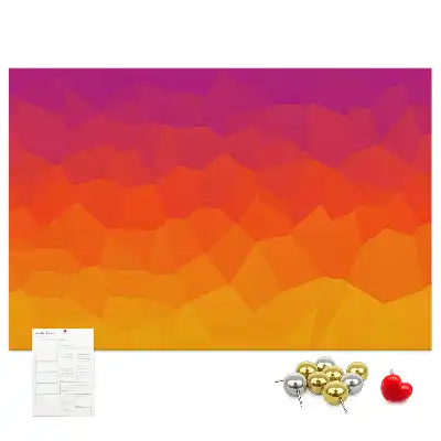 Sunrise cork memo board