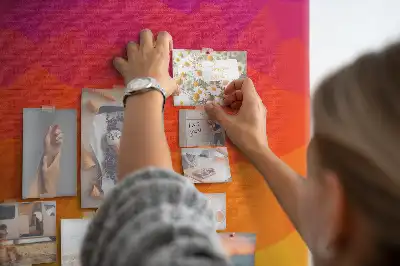 Sunrise cork memo board