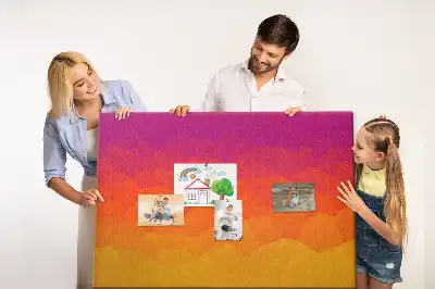 Sunrise cork memo board