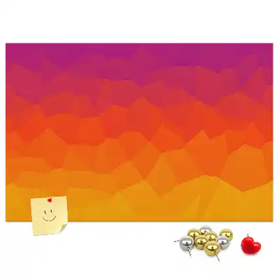 Sunrise cork memo board