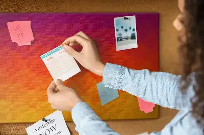 Sunrise cork memo board