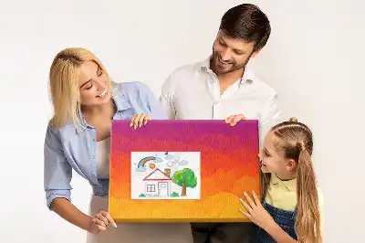 Sunrise cork memo board