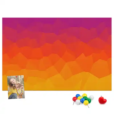 Sunrise cork memo board
