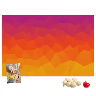 Sunrise cork memo board