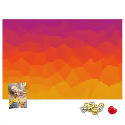 Sunrise cork memo board