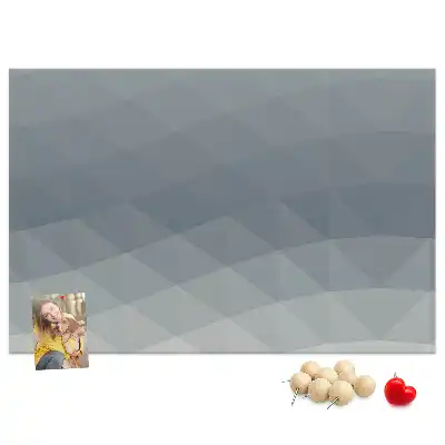 Abstract wave design printed cork board
