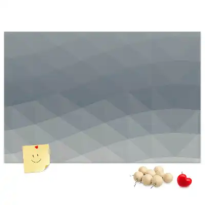Abstract wave design printed cork board