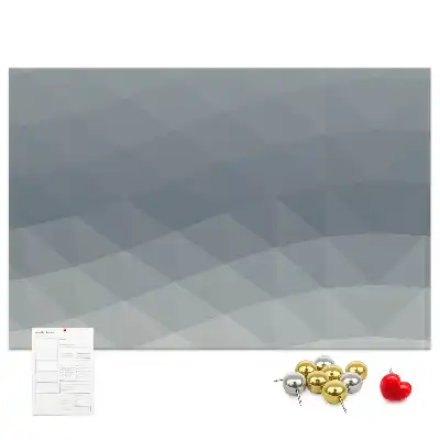 Abstract wave design printed cork board