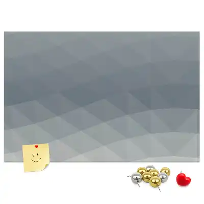 Abstract wave design printed cork board