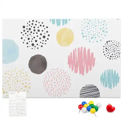 Cork memo board Geometric pattern